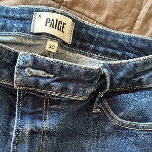 PAIGE Brigitte Mid-Rise Crop Boyfriend Jeans
